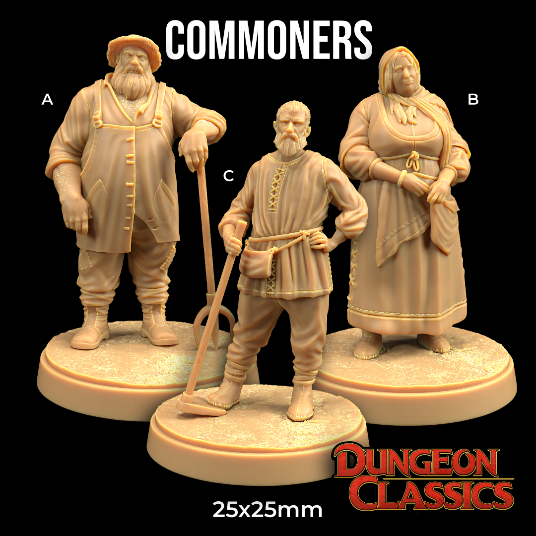 Commoners | PRESUPPORTED | Dungeon Classics